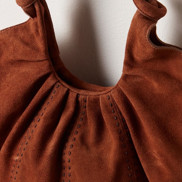 NWT Skadi Suede Scrunch Tote - Picture 2 of 5